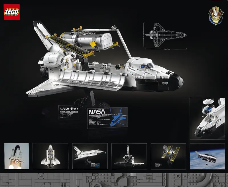 LEGO 10283 Wahadłowiec Discovery NASA zdjęcie 22