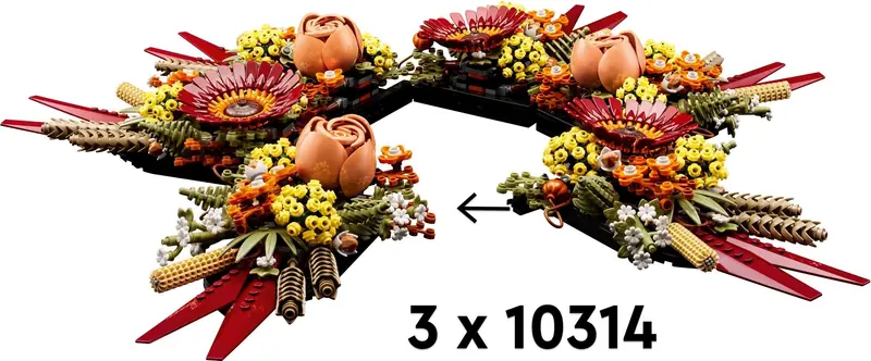 LEGO 10314 Stroik z suszonych kwiatów zdjęcie 6