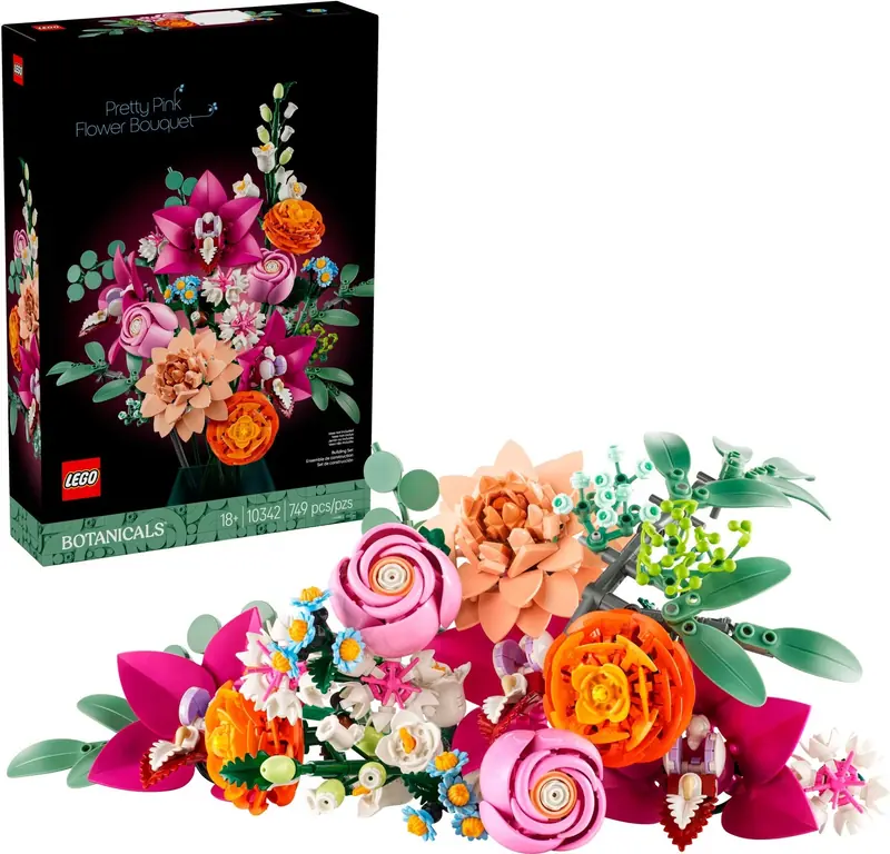 LEGO 10342 Piękny bukiet różowych kwiatów zdjęcie 6