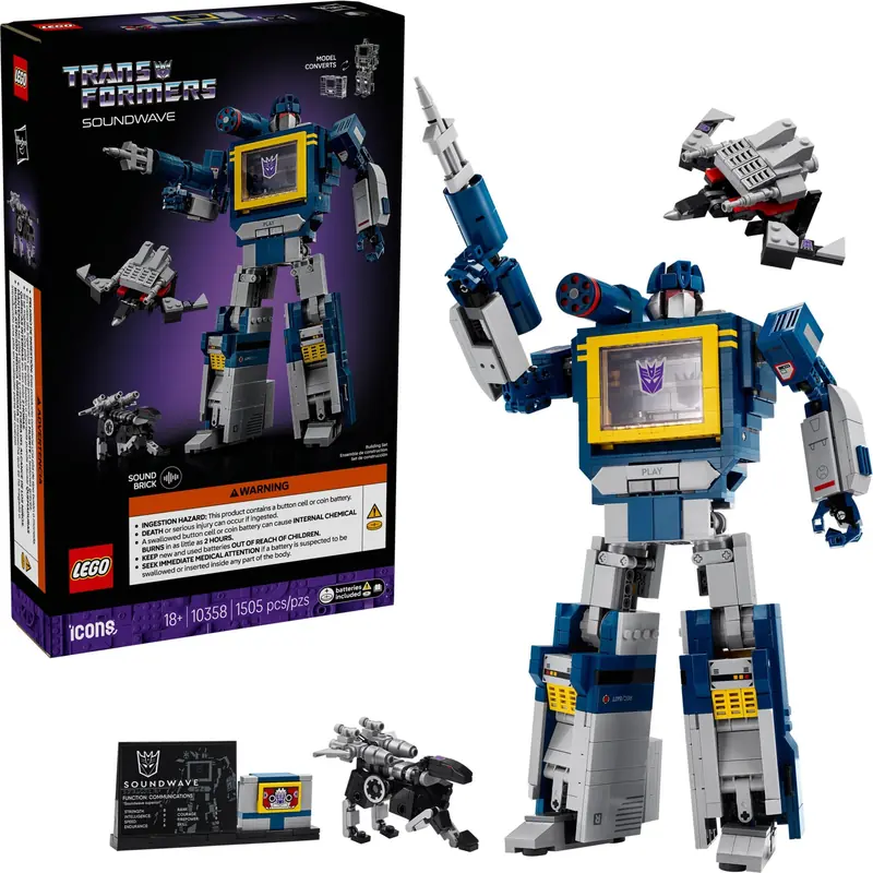 LEGO 10358 Transformers: Soundwave zdjęcie 2