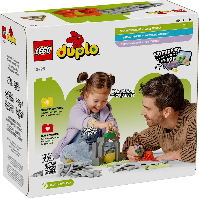 LEGO 10425 Tunel i tory kolejowe - zestaw rozszerzający zdjęcie 3