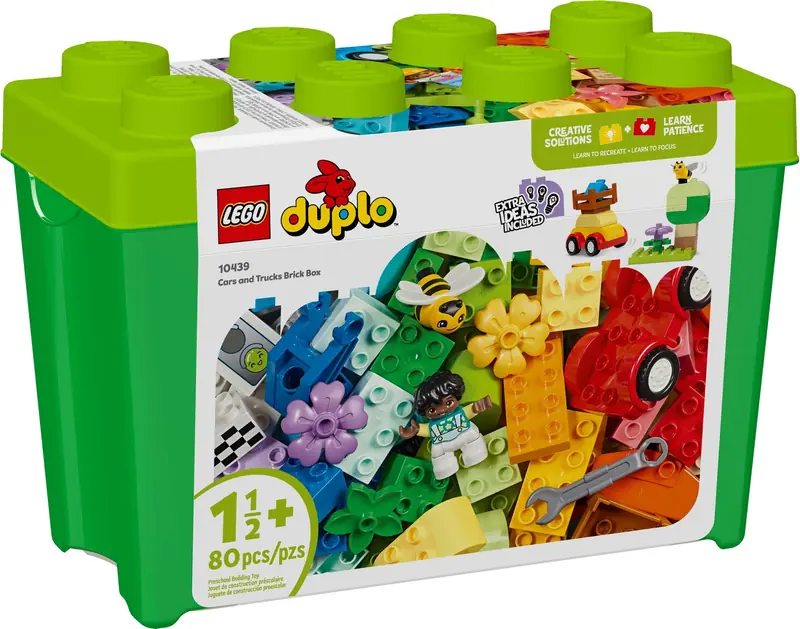 LEGO 10439 Pudełko w kształcie klocka z autami i ciężarówkami zdjęcie 2