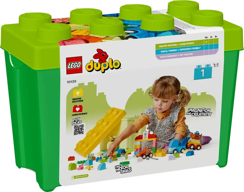 LEGO 10439 Pudełko w kształcie klocka z autami i ciężarówkami zdjęcie 3