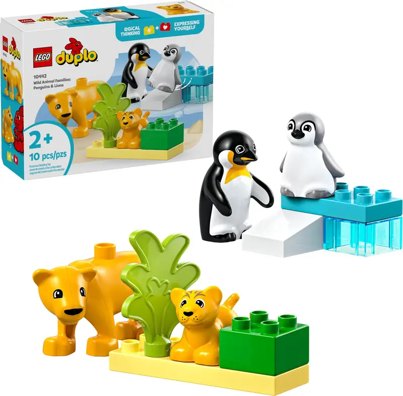 LEGO 10442 Rodziny dzikich zwierząt: pingwiny i lwy zdjęcie 3
