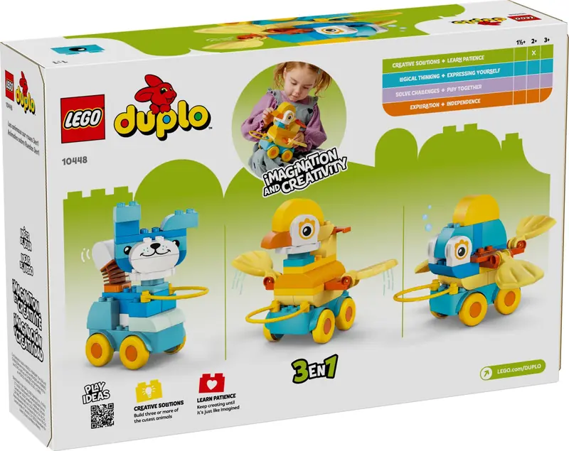 LEGO 10448 3 w 1 Zwierzątka na kółkach zdjęcie 2
