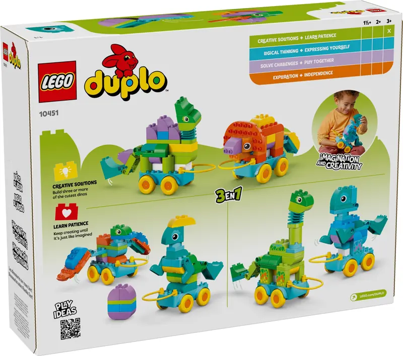 LEGO 10451 3 w 1 Dinozaury na kółkach zdjęcie 2