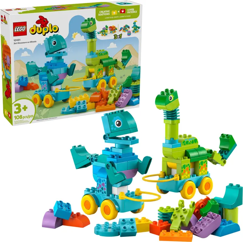 LEGO 10451 3 w 1 Dinozaury na kółkach zdjęcie 3