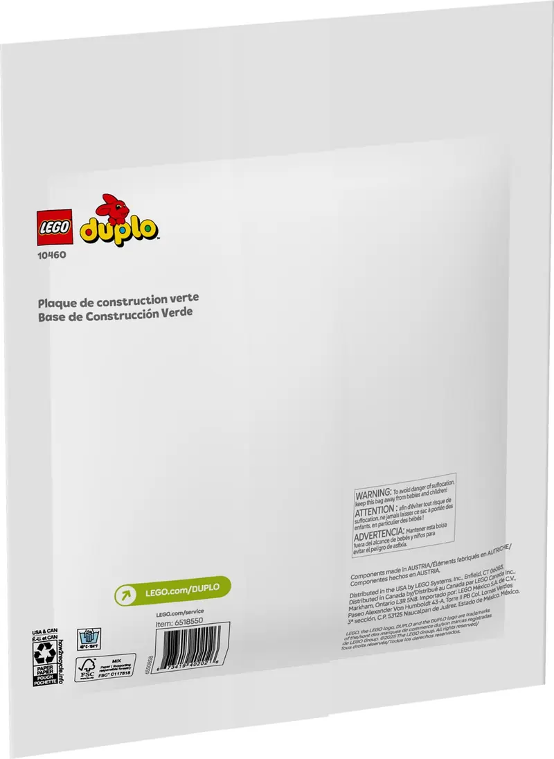 LEGO 10460 Zielona płytka konstrukcyjna zdjęcie 3