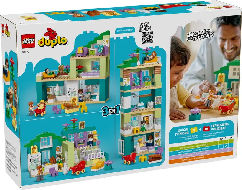 LEGO 10470 Nowoczesny dom rodzinny 3 w 1 z figurkami zdjęcie 3