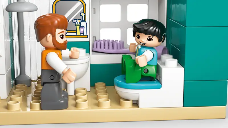 LEGO 10470 Nowoczesny dom rodzinny 3 w 1 z figurkami zdjęcie 9