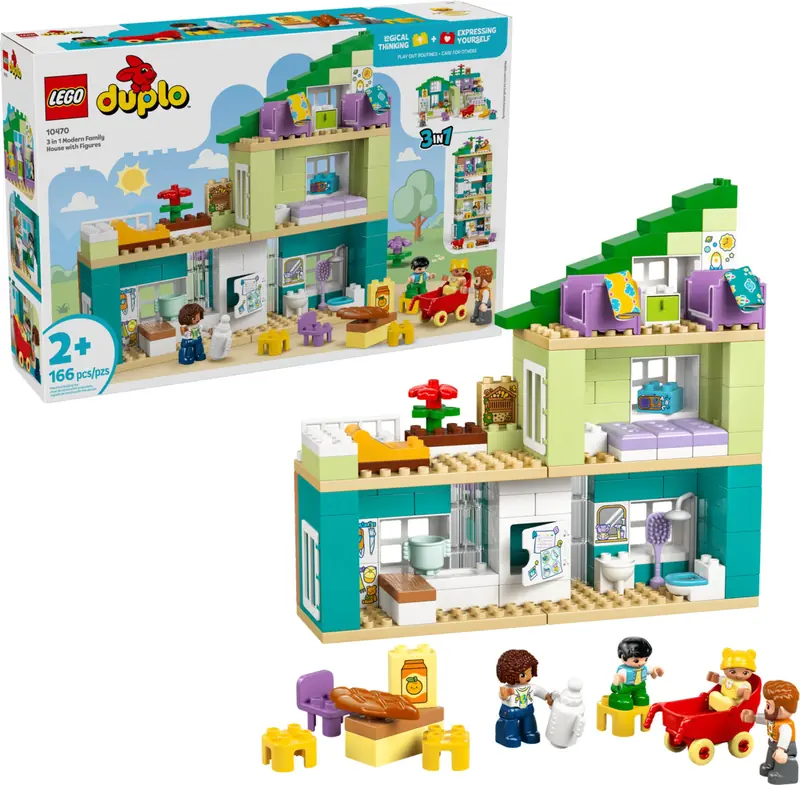 LEGO 10470 Nowoczesny dom rodzinny 3 w 1 z figurkami zdjęcie 2