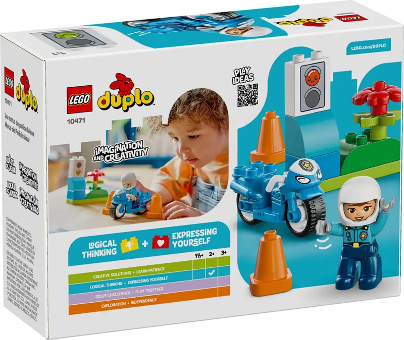 LEGO 10471 Niebieski motocykl policyjny zdjęcie 2