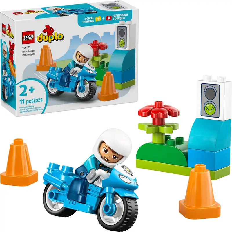 LEGO 10471 Niebieski motocykl policyjny zdjęcie 3