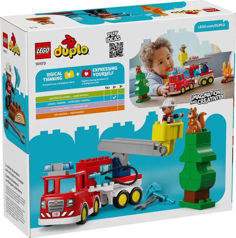 LEGO 10473 Wóz strażacki z wężem i strażakiem zdjęcie 7