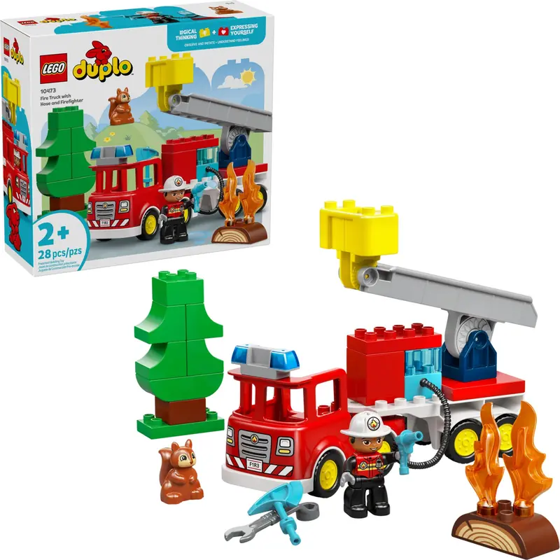 LEGO 10473 Wóz strażacki z wężem i strażakiem zdjęcie 2