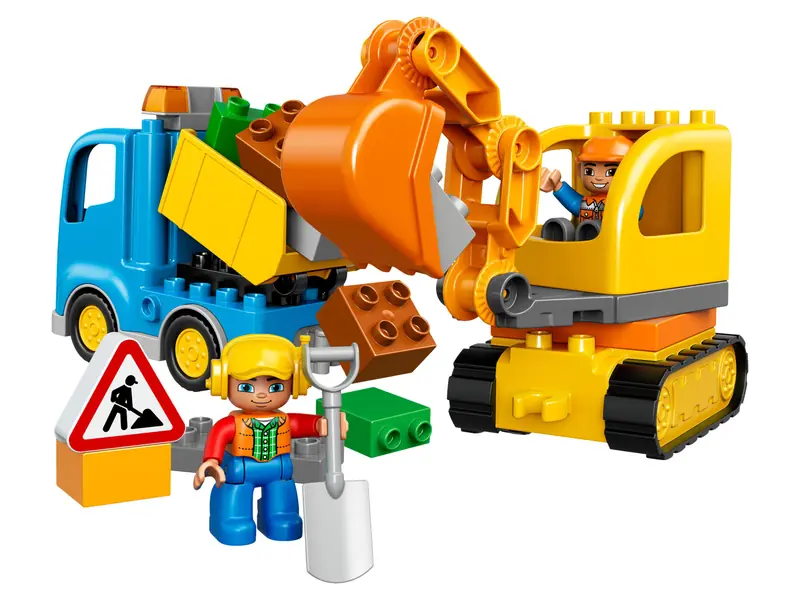 LEGO 10812 Ciężarówka i koparka gąsienicowa