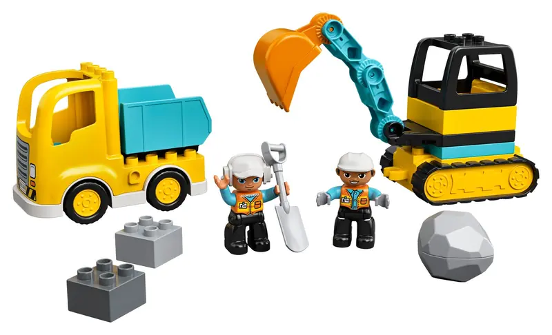 LEGO 10931 Ciężarówka i koparka gąsienicowa