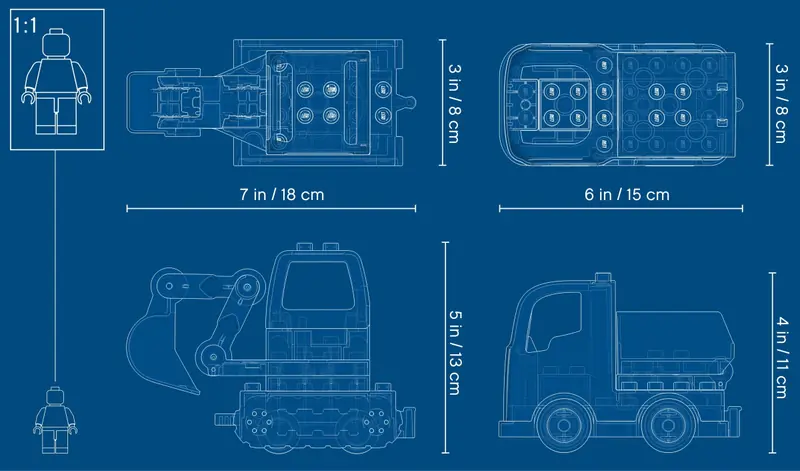 LEGO 10931 Ciężarówka i koparka gąsienicowa zdjęcie 7