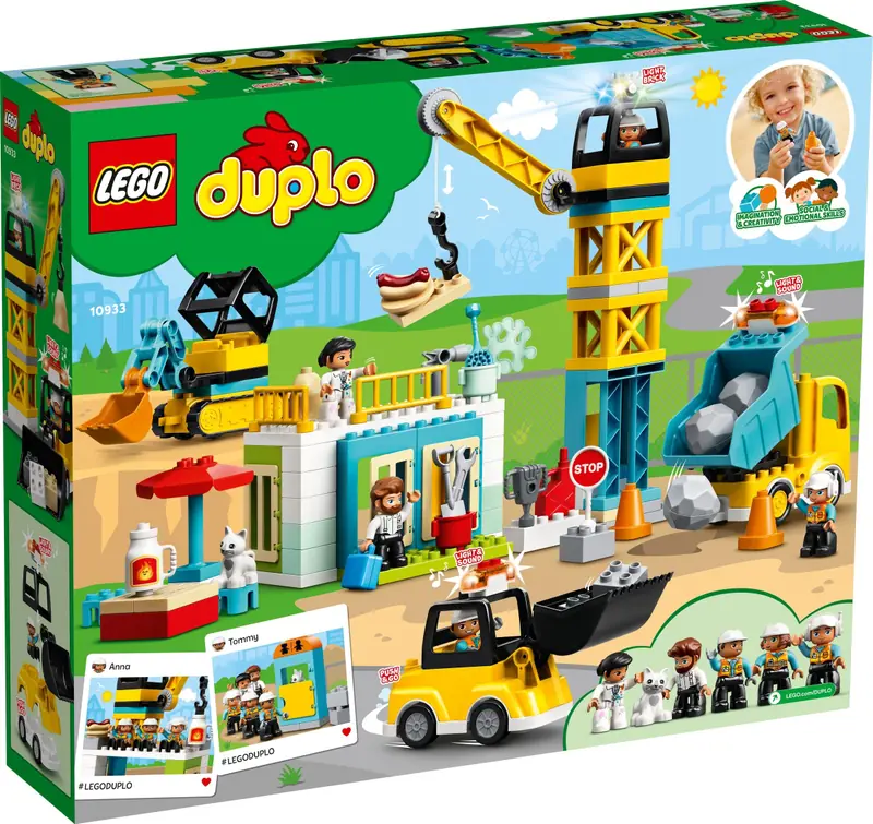 LEGO 10933 Żuraw wieżowy i budowa zdjęcie 7