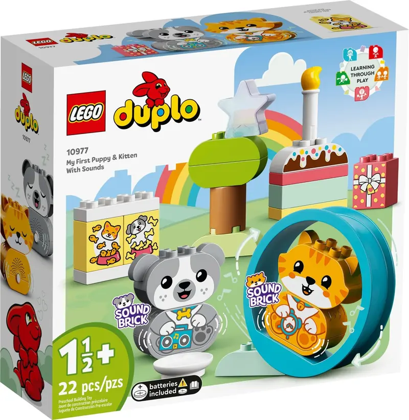 LEGO 10977 Mój pierwszy szczeniak i kotek z odgłosami zdjęcie 2