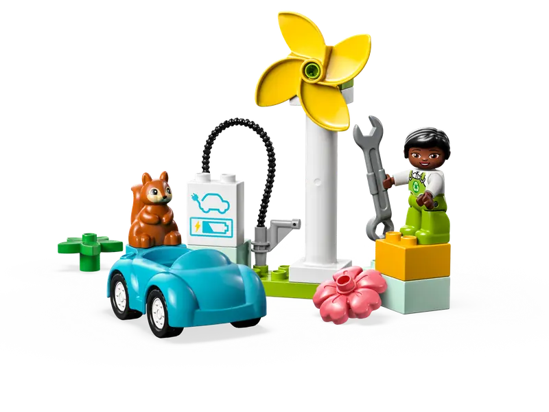 LEGO 10985 Turbina wiatrowa i samochód elektryczny