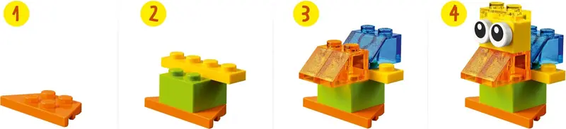 LEGO 11013 Kreatywne przezroczyste klocki zdjęcie 4