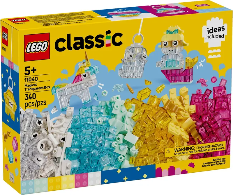 LEGO 11040 Magiczny zestaw z przezroczystymi klockami zdjęcie 2