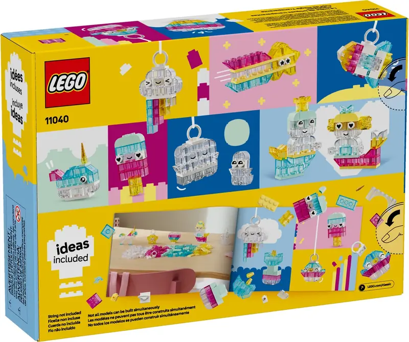 LEGO 11040 Magiczny zestaw z przezroczystymi klockami zdjęcie 3
