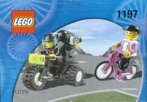 LEGO 1197 Telekom Race Cyclist and Television Motorbike