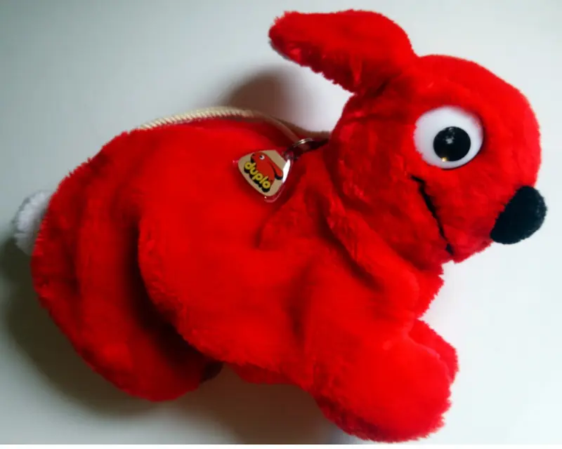LEGO 1955 Plush Red Bunny / Rabbit Storage Bag