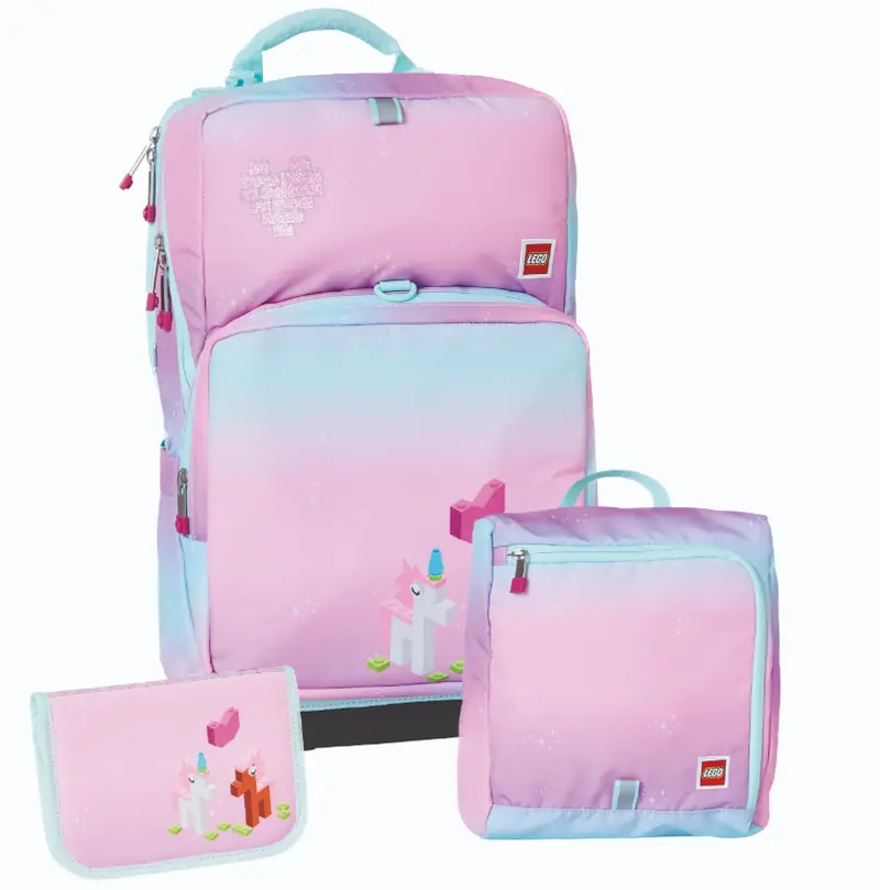 LEGO 202292406 Iconic Sparkle Backpack with Gym Bag and Pencil Case