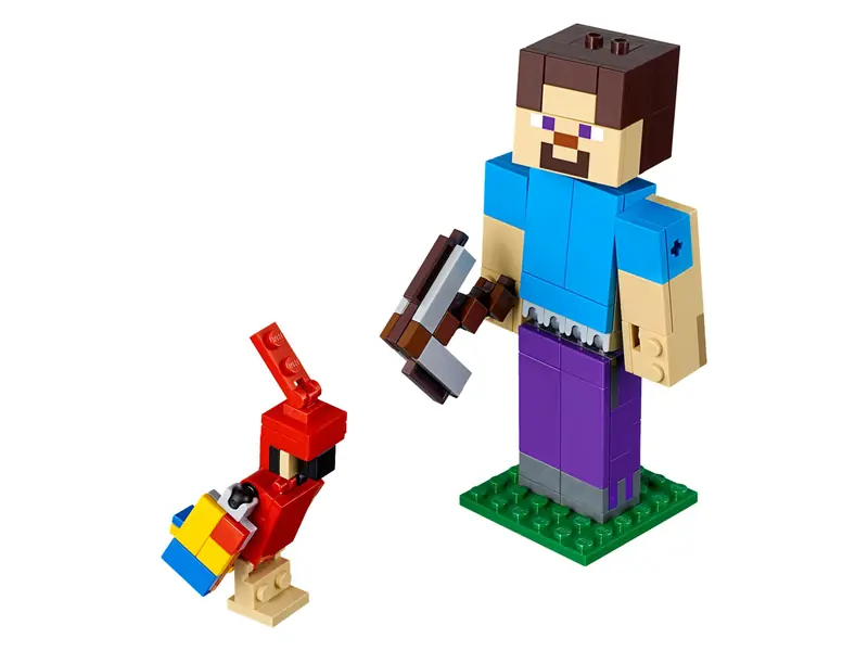 LEGO 21148 BigFig — Steve z papugą