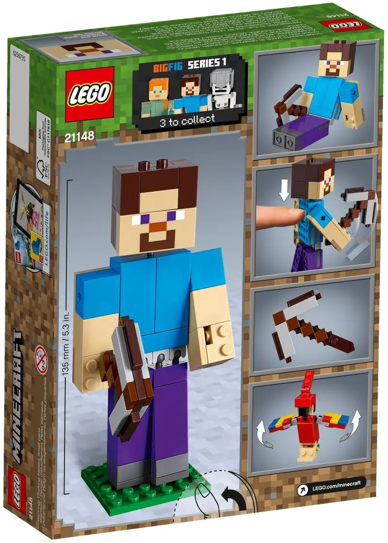 LEGO 21148 BigFig - Steve z papugą zdjęcie 5