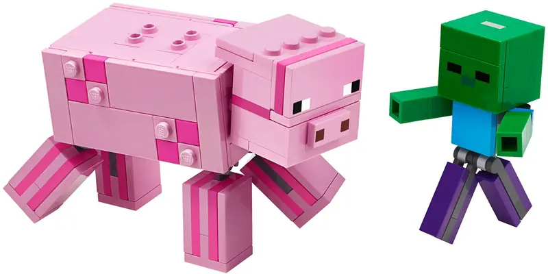 LEGO 21157 BigFig - Świnka i mały zombie