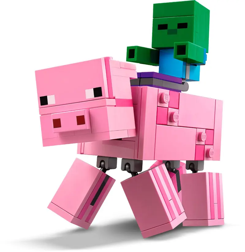 LEGO 21157 Minecraft BigFig - Świnka i mały zombie zdjęcie 3