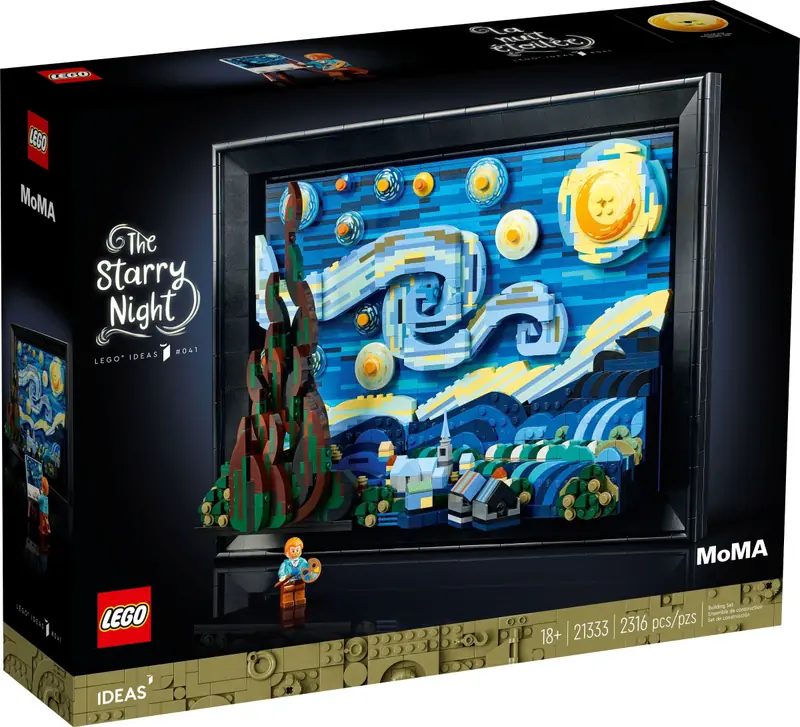 LEGO 21333 „Gwiaździsta noc” Vincenta van Gogha zdjęcie 6