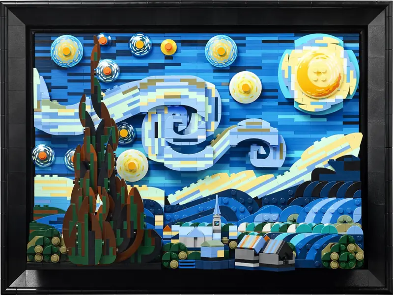 LEGO 21333 „Gwiaździsta noc” Vincenta van Gogha zdjęcie 11