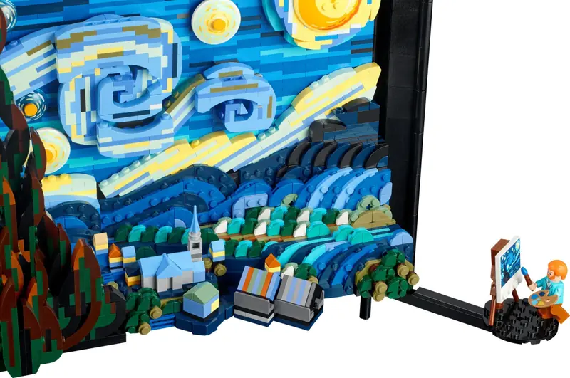 LEGO 21333 „Gwiaździsta noc” Vincenta van Gogha zdjęcie 12
