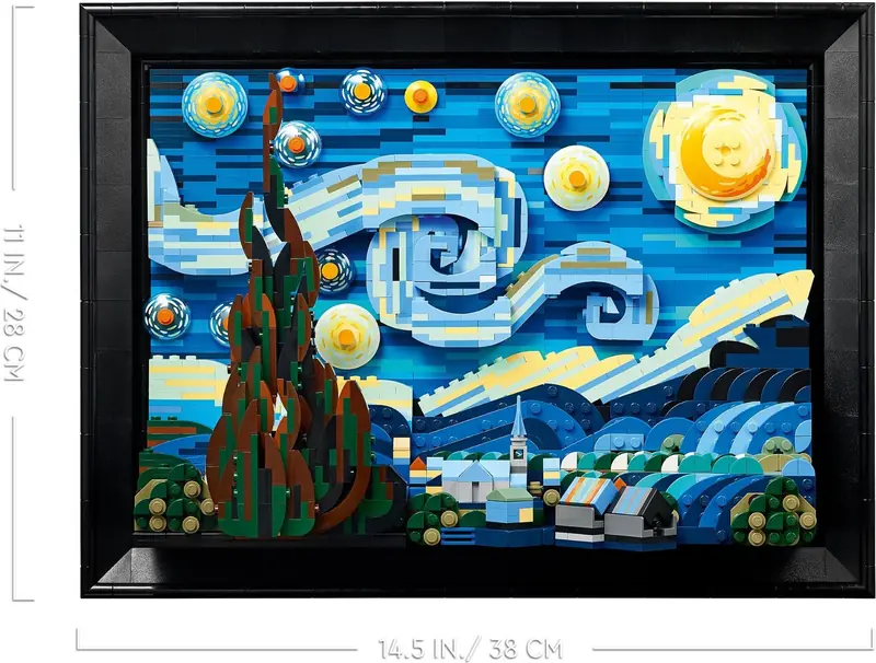 LEGO 21333 „Gwiaździsta noc” Vincenta van Gogha zdjęcie 3