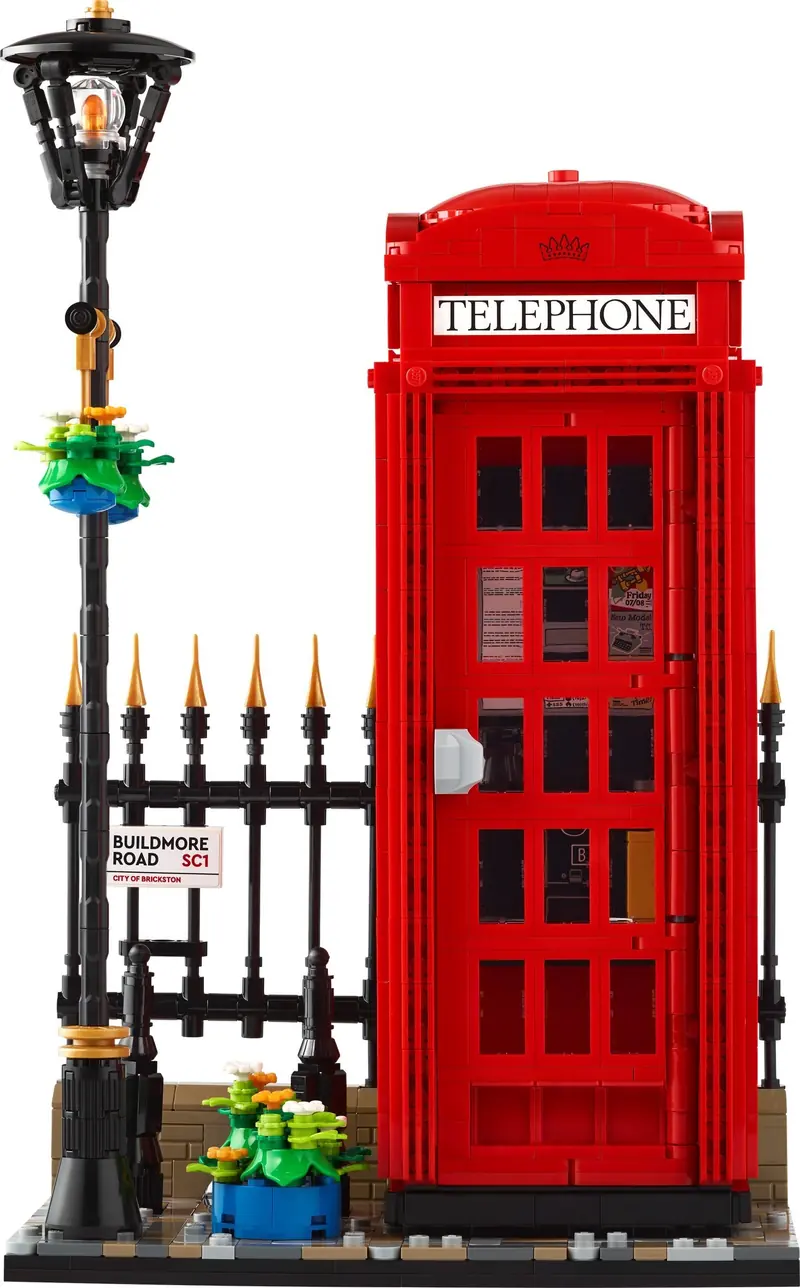 LEGO 21347 Czerwona londyńska budka telefoniczna zdjęcie 7