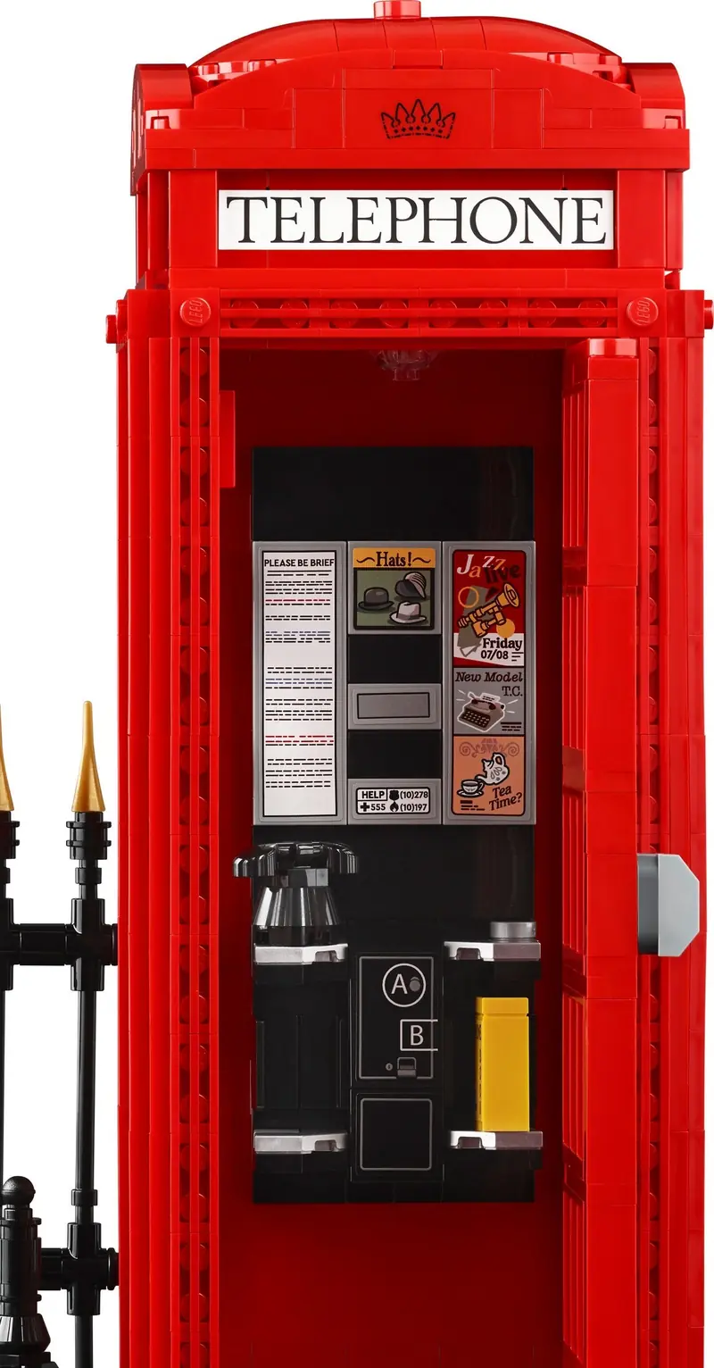 LEGO 21347 Czerwona londyńska budka telefoniczna zdjęcie 5