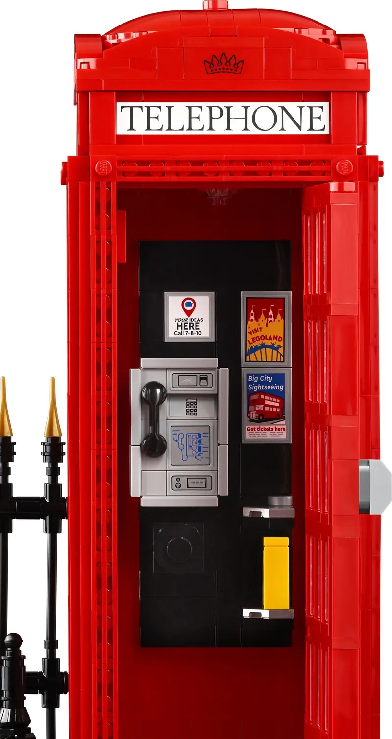 LEGO 21347 Czerwona londyńska budka telefoniczna zdjęcie 6