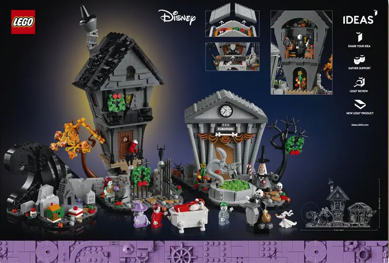 LEGO 21351 Disney: Miasteczko Halloween Tima Burtona zdjęcie 4