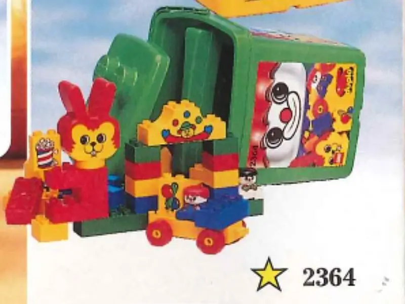 LEGO 2364 Circus Bucket Green
