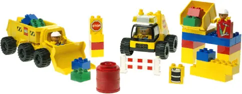 LEGO 2814 Big Wheels Road Worker Set