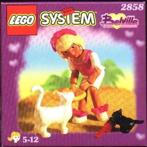 LEGO 2858 Girl with Two Cats