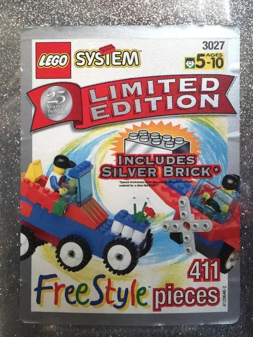 LEGO 3027 25th Anniversary Silver Bucket