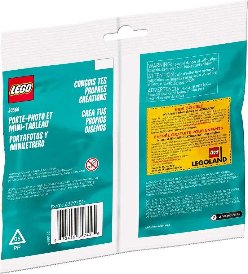 LEGO 30560 Ananas - ramka na zdjęcie i miniaturowa tablica zdjęcie 3