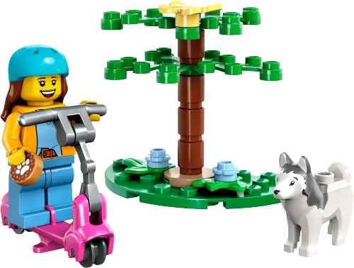 LEGO 30639 Wybieg dla psów i hulajnoga