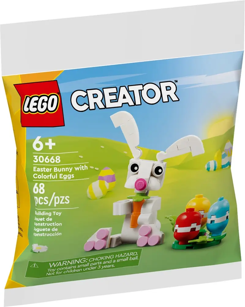 LEGO 30668 Zajączek wielkanocny z kolorowymi pisankami zdjęcie 3